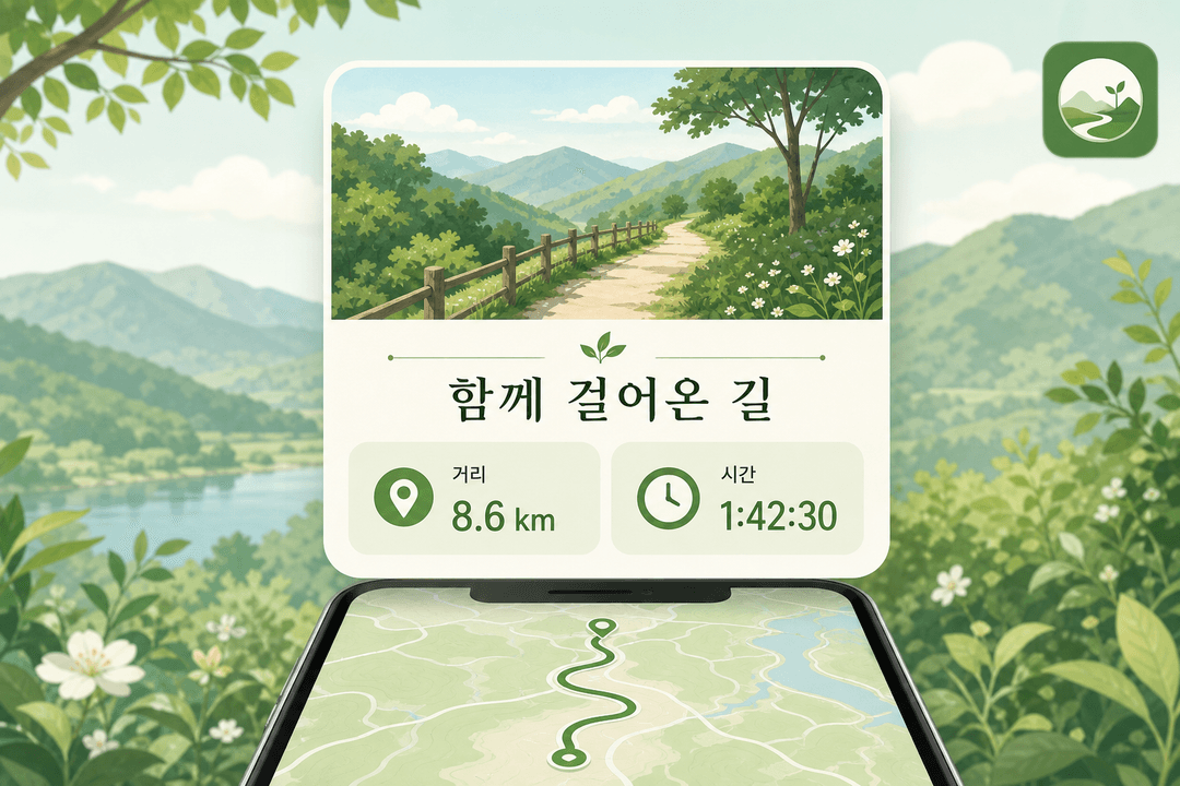 모여맵 동선 카드 공유 예시